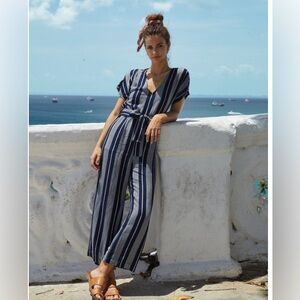 Brand new Rails Angela striped wide leg jumpsuit size XS